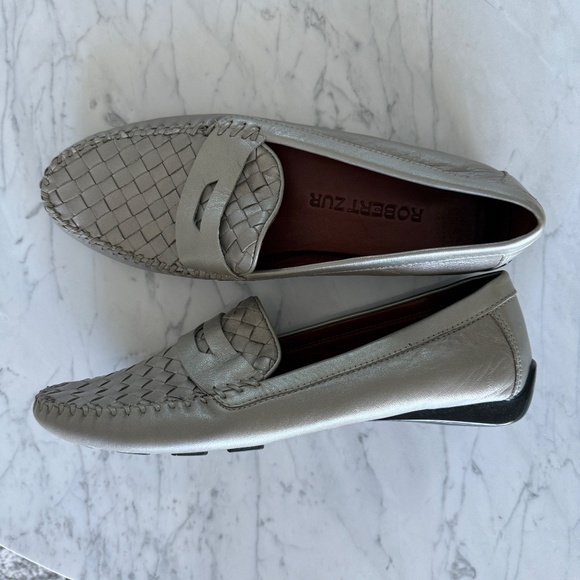 Robert Zur Petra Driving Loafers | True Silver | Size 9 AA - Picture 3 of 16